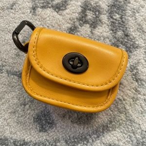 Coach Heritage Leather Turnlock Bag Charm